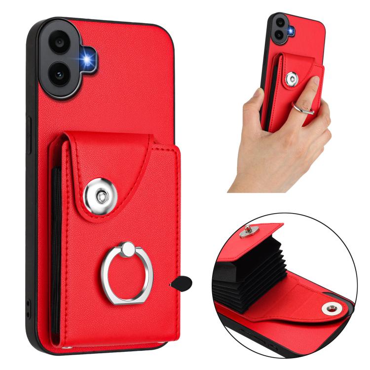 For Nothing CMF Phone 1 Organ Card Bag Ring Holder Phone Case