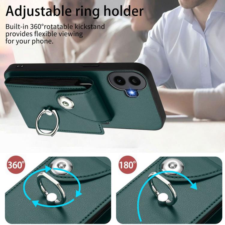 For Nothing CMF Phone 1 Organ Card Bag Ring Holder Phone Case