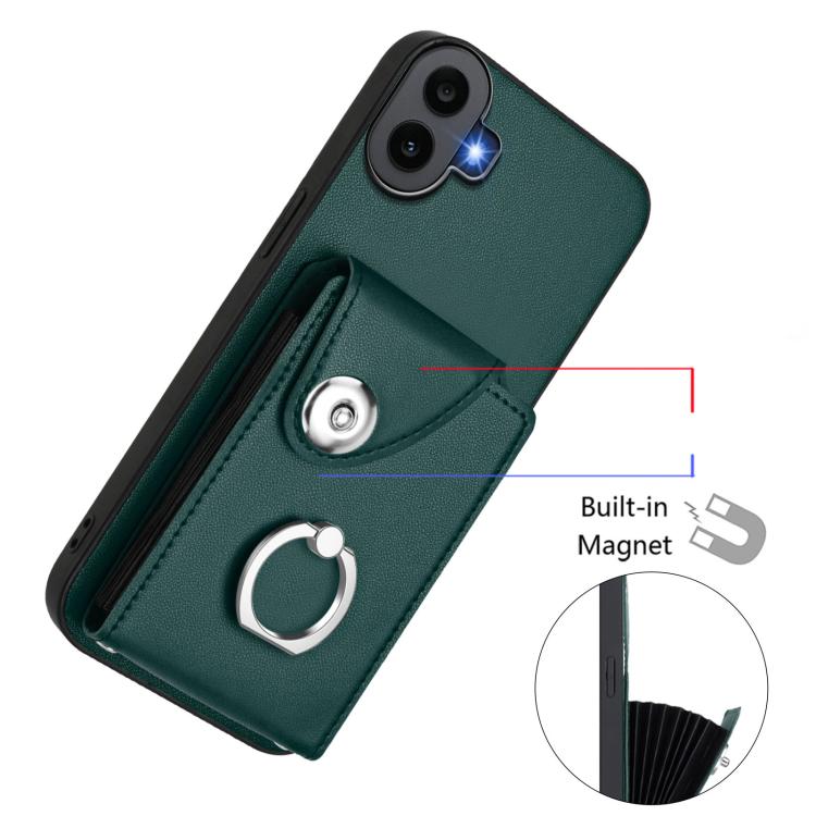 For Nothing CMF Phone 1 Organ Card Bag Ring Holder Phone Case
