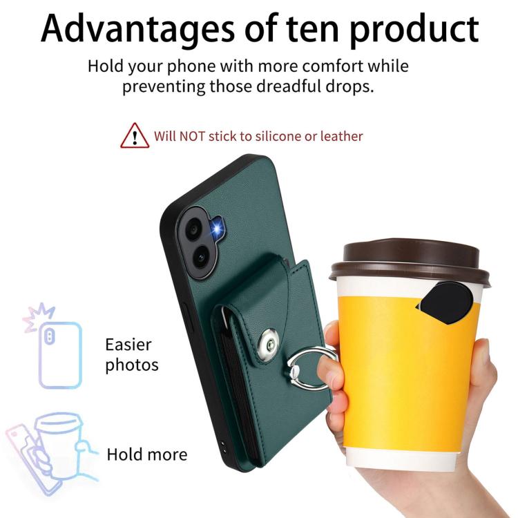 For Nothing CMF Phone 1 Organ Card Bag Ring Holder Phone Case