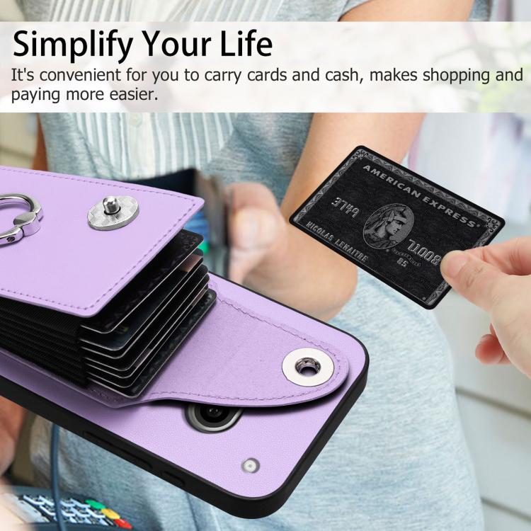 For Nothing Phone 3a Organ Card Bag Ring Holder Phone Case