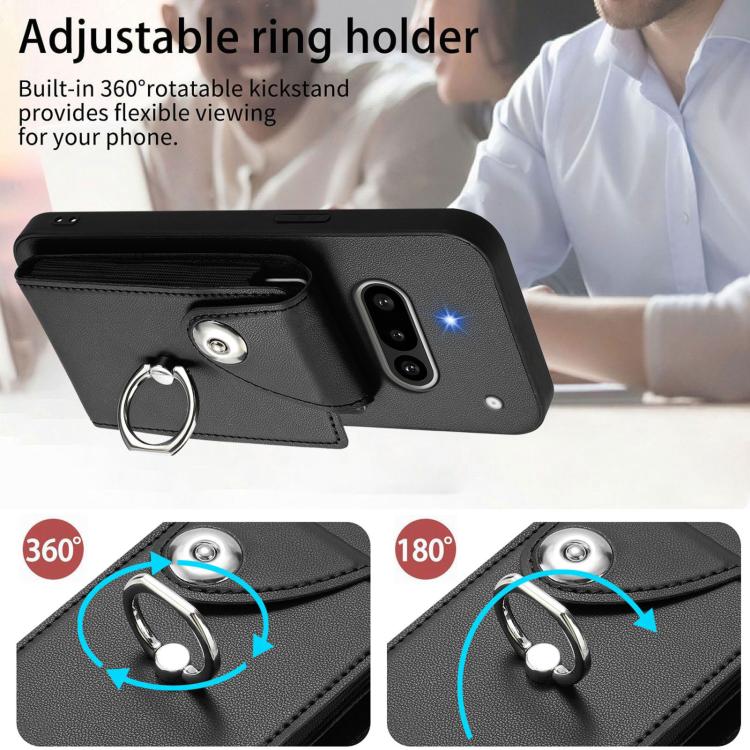 For Nothing Phone 3a Organ Card Bag Ring Holder Phone Case