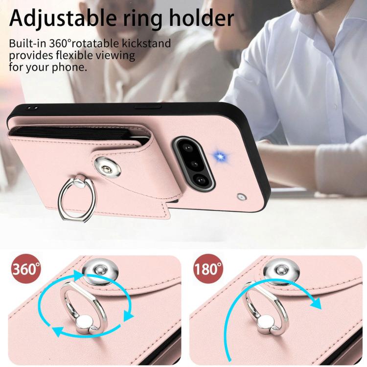 For Nothing Phone 3a Organ Card Bag Ring Holder Phone Case