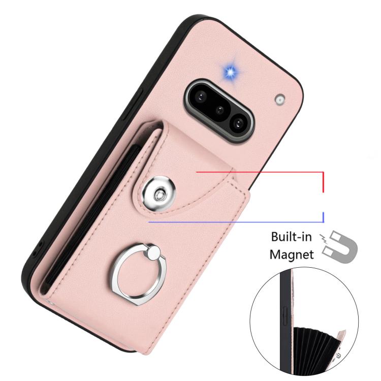 For Nothing Phone 3a Organ Card Bag Ring Holder Phone Case
