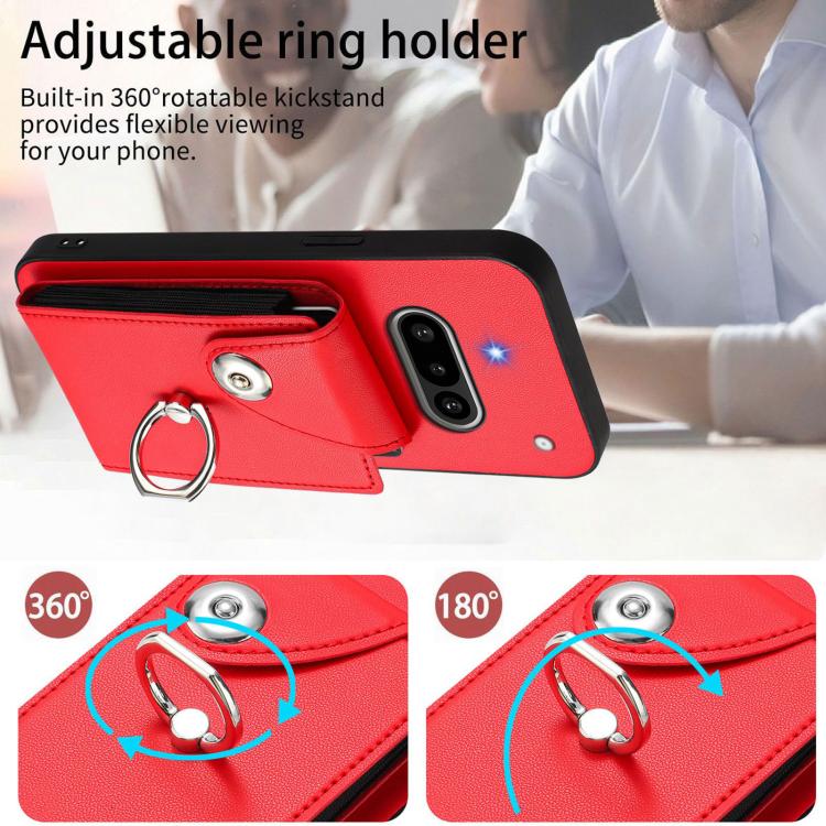 For Nothing Phone 3a Organ Card Bag Ring Holder Phone Case