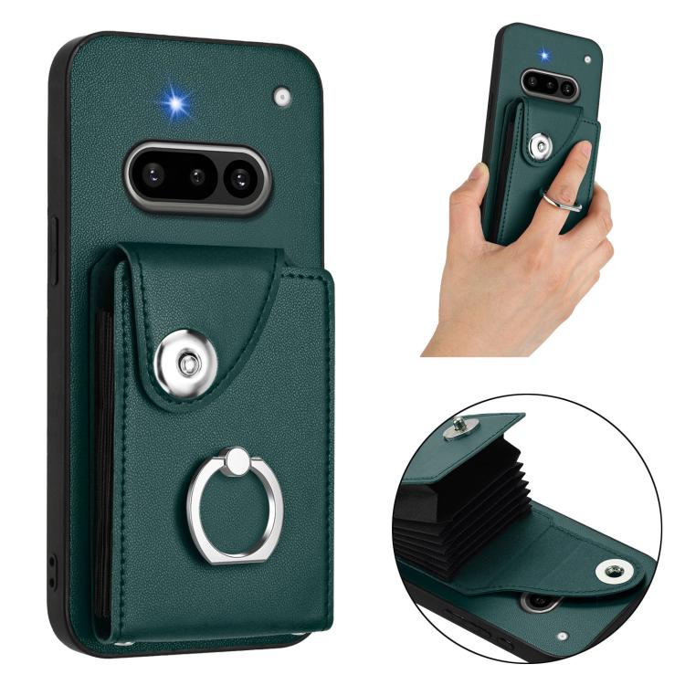 For Nothing Phone 3a Organ Card Bag Ring Holder Phone Case