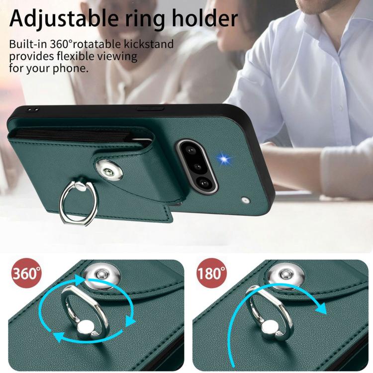 For Nothing Phone 3a Organ Card Bag Ring Holder Phone Case