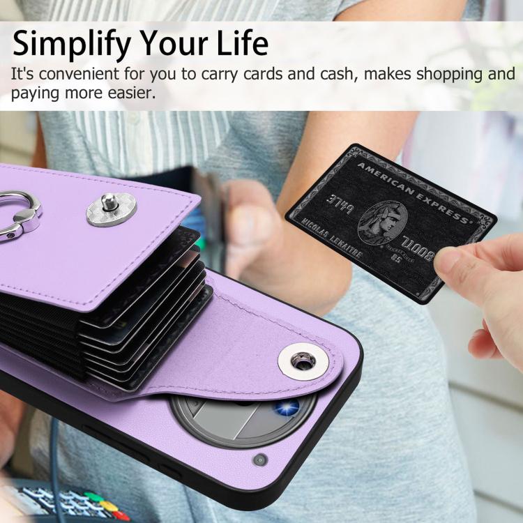 For Nothing Phone 3a Pro Organ Card Bag Ring Holder Phone Case