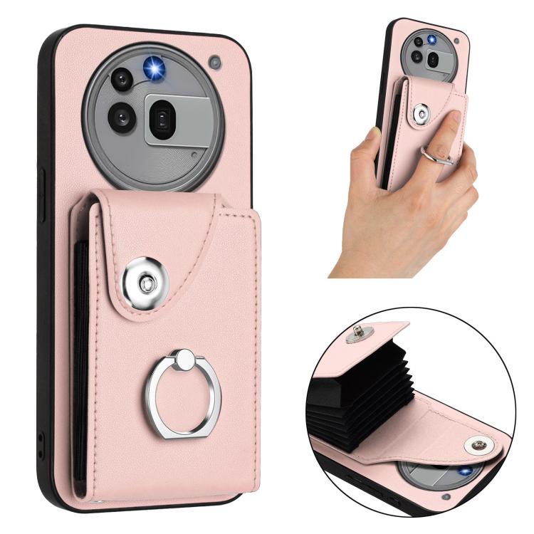 For Nothing Phone 3a Pro Organ Card Bag Ring Holder Phone Case