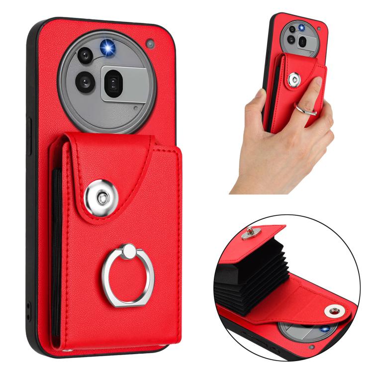 For Nothing Phone 3a Pro Organ Card Bag Ring Holder Phone Case