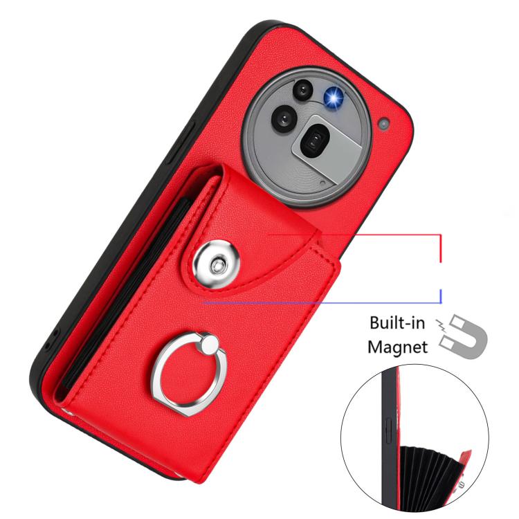 For Nothing Phone 3a Pro Organ Card Bag Ring Holder Phone Case
