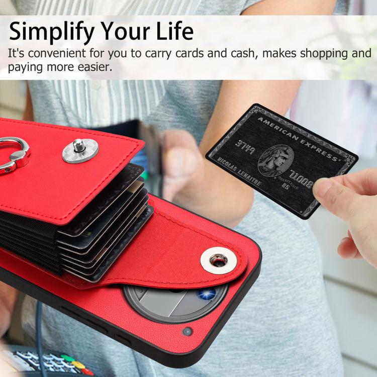 For Nothing Phone 3a Pro Organ Card Bag Ring Holder Phone Case