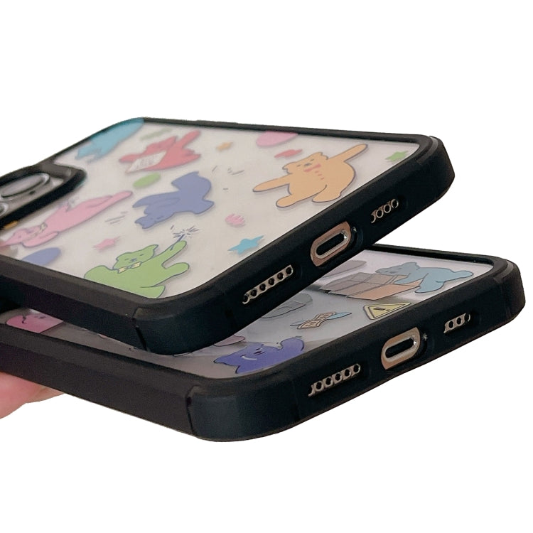 For iPhone 15 Exclusive Design Style PC Full Coverage Pattern Phone Case