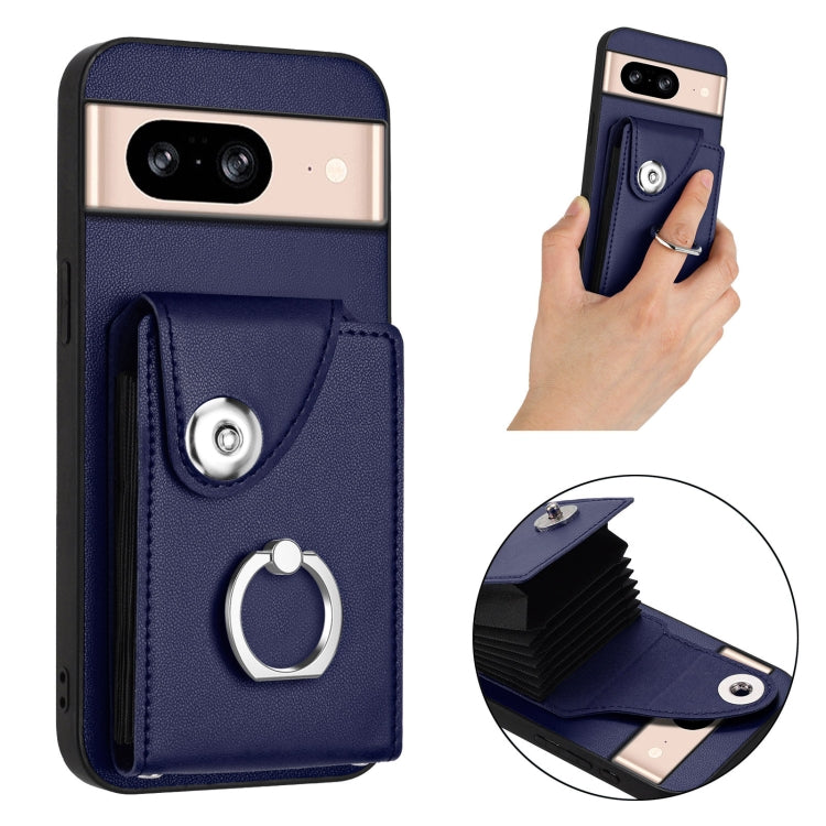 For Google Pixel 8 Organ Card Bag Ring Holder Phone Case