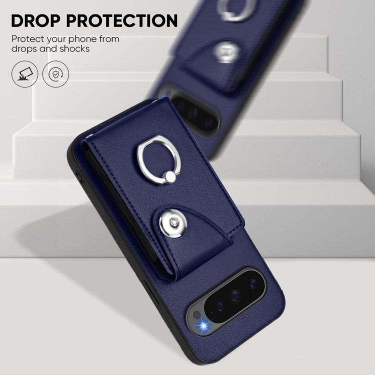 For Google Pixel 10 / 10 Pro Organ Card Bag Ring Holder Phone Case