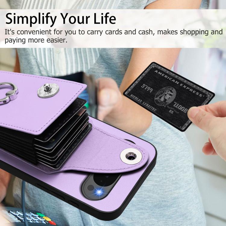 For Google Pixel 10 / 10 Pro Organ Card Bag Ring Holder Phone Case
