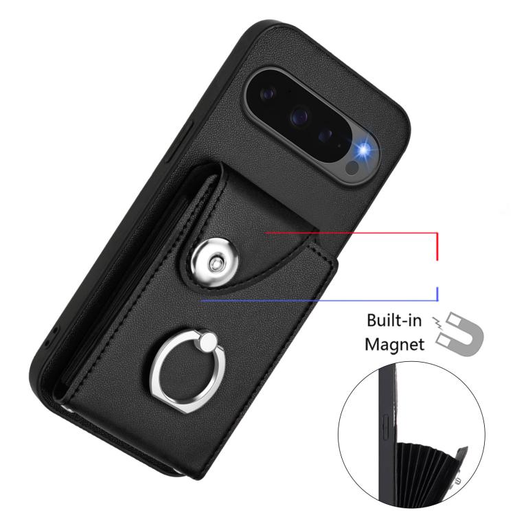For Google Pixel 10 / 10 Pro Organ Card Bag Ring Holder Phone Case