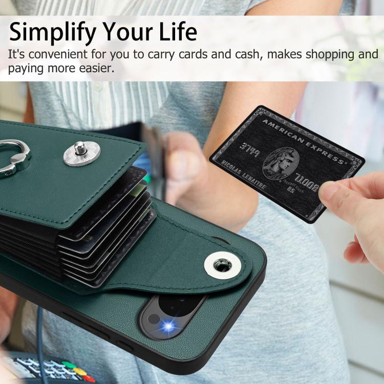 For Google Pixel 10 / 10 Pro Organ Card Bag Ring Holder Phone Case