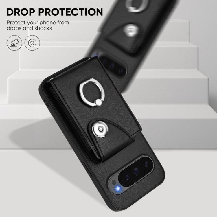 For Google Pixel 10 Pro XL Organ Card Bag Ring Holder Phone Case