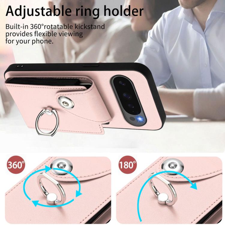 For Google Pixel 10 Pro XL Organ Card Bag Ring Holder Phone Case