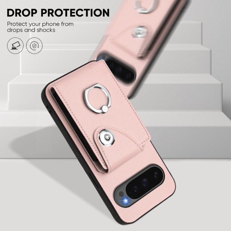 For Google Pixel 10 Pro XL Organ Card Bag Ring Holder Phone Case