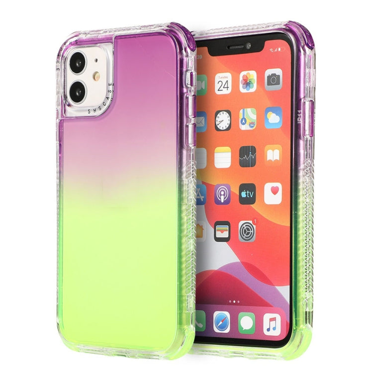 For iPhone 12 mini 3 In 1 Dreamland PC + TPU Gradient Two-color Transparent Border Protective Case