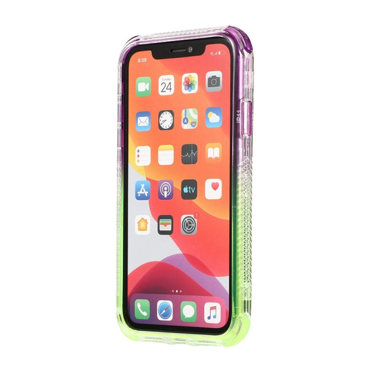 For iPhone 12 mini 3 In 1 Dreamland PC + TPU Gradient Two-color Transparent Border Protective Case