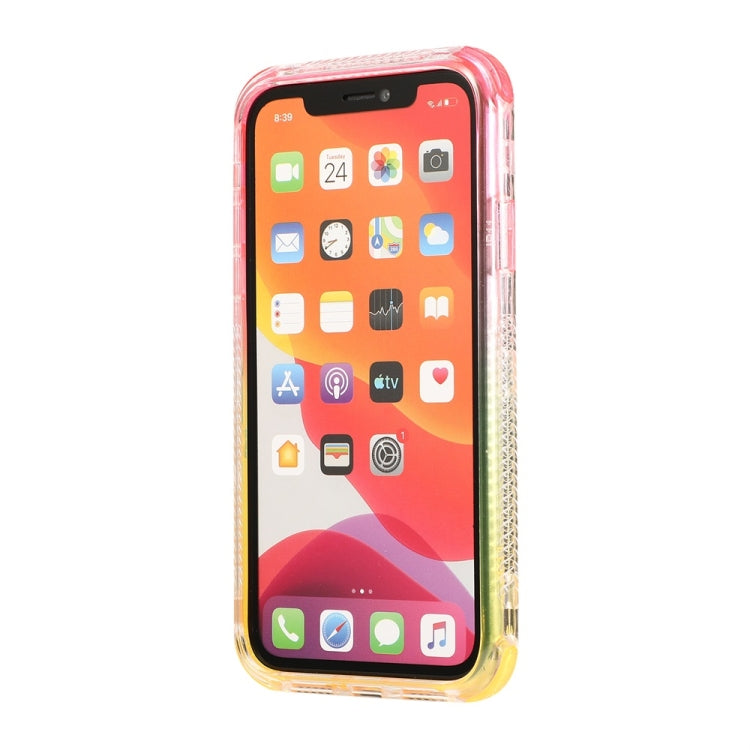 For iPhone 12 mini 3 In 1 Dreamland PC + TPU Gradient Two-color Transparent Border Protective Case
