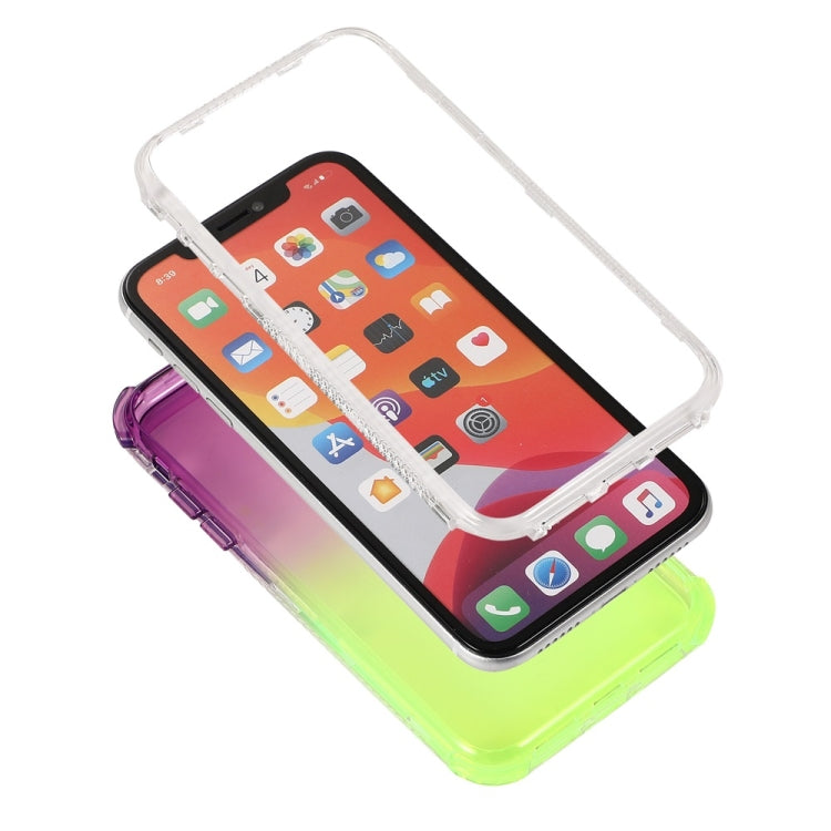 For iPhone 12 mini 3 In 1 Dreamland PC + TPU Gradient Two-color Transparent Border Protective Case