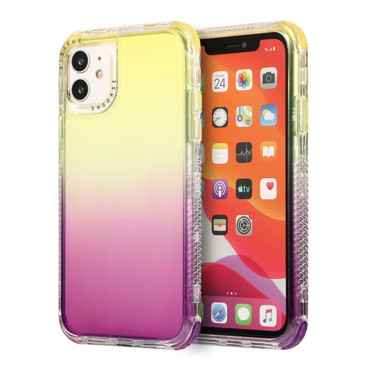 For iPhone 12 mini 3 In 1 Dreamland PC + TPU Gradient Two-color Transparent Border Protective Case