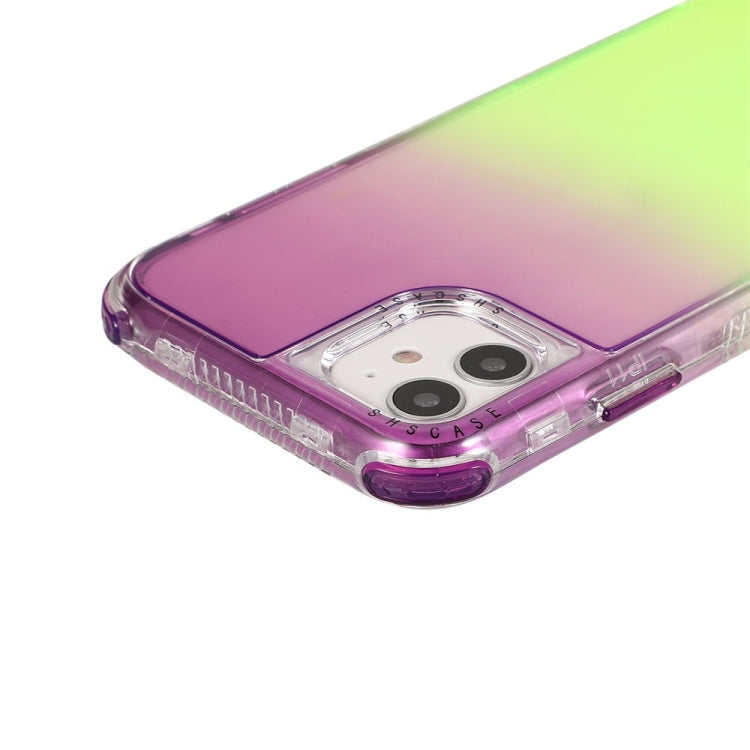 For iPhone 12 mini 3 In 1 Dreamland PC + TPU Gradient Two-color Transparent Border Protective Case