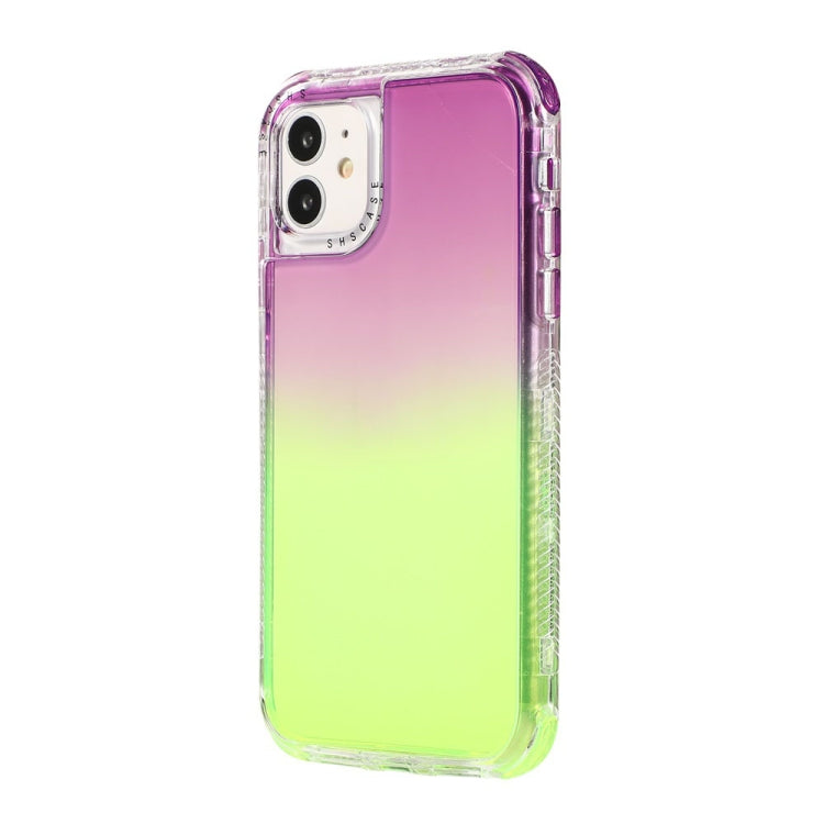 For iPhone 12 Pro Max 3 In 1 Dreamland PC + TPU Gradient Two-color Transparent Border Protective Case