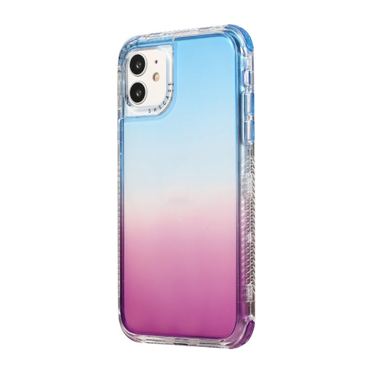 For iPhone 12 Pro Max 3 In 1 Dreamland PC + TPU Gradient Two-color Transparent Border Protective Case
