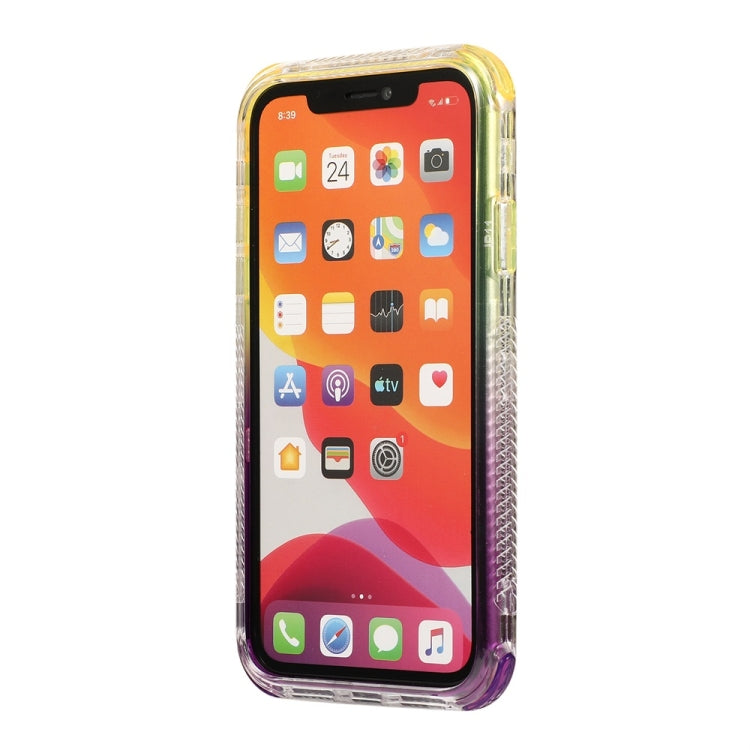 For iPhone 12 Pro Max 3 In 1 Dreamland PC + TPU Gradient Two-color Transparent Border Protective Case