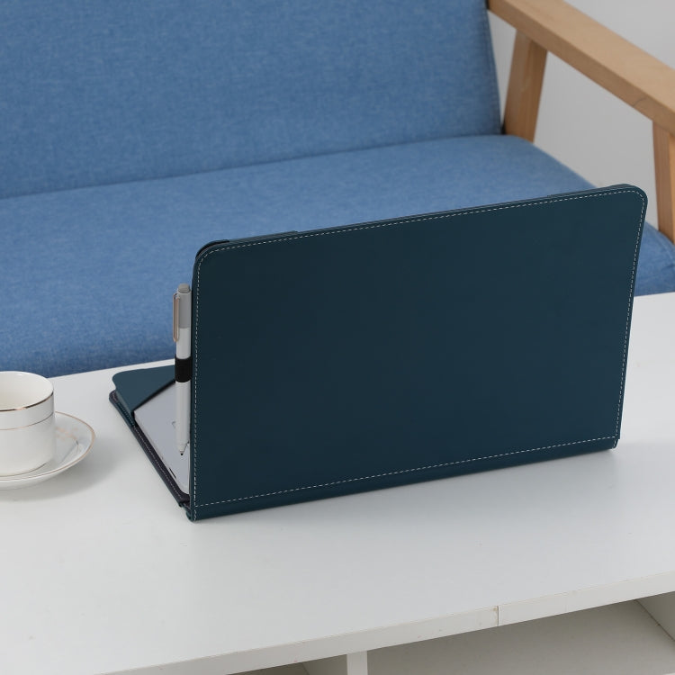 For Microsoft Surface Laptop Studio 2 Vegan Leather Laptop Protective Case - Dark Green