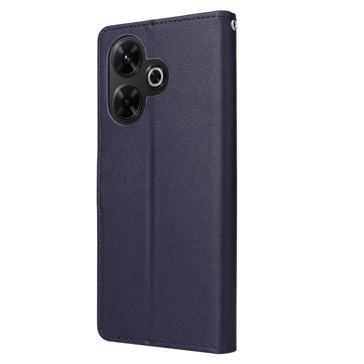 For Xiaomi Redmi 13 4G Multifunctional Horizontal Flip Leather Phone Case with Three Card Slot