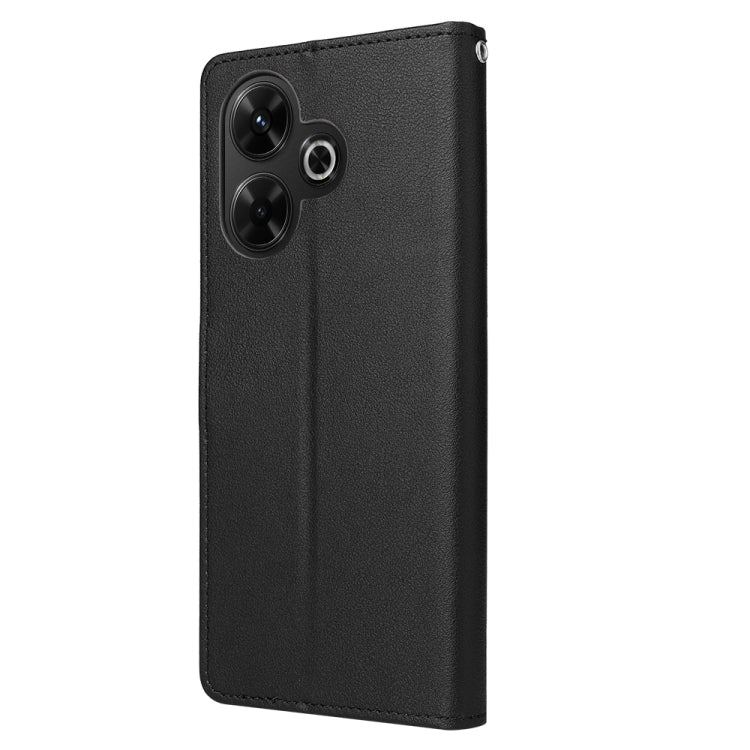 For Xiaomi Redmi 13 4G Multifunctional Horizontal Flip Leather Phone Case with Three Card Slot