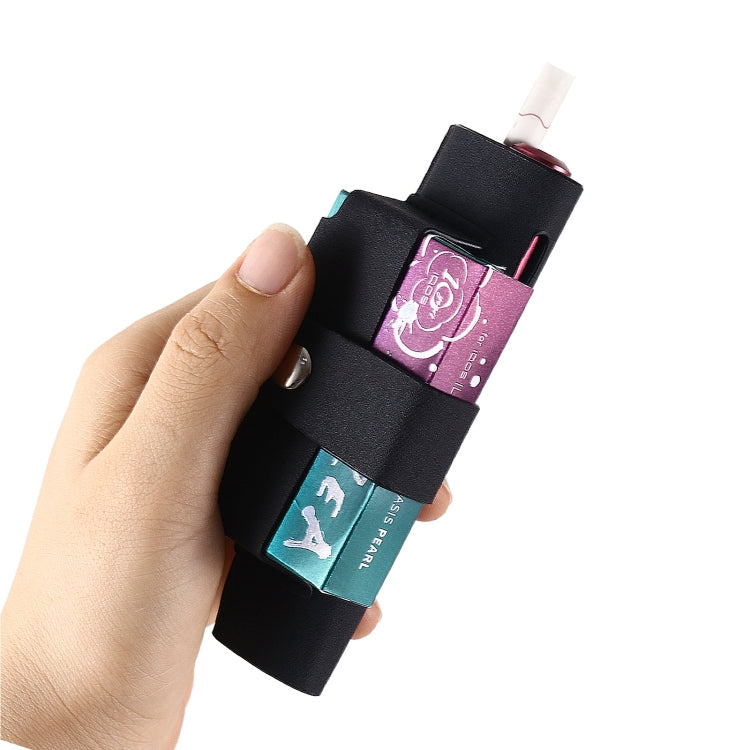 For IQOS ILUMA i ONE Electronic Cigarette Three-star Pattern Portable PU Storage Bag