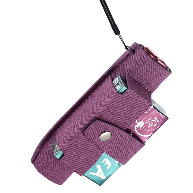 For IQOS ILUMA i ONE Electronic Cigarette Three-star Pattern Portable PU Storage Bag
