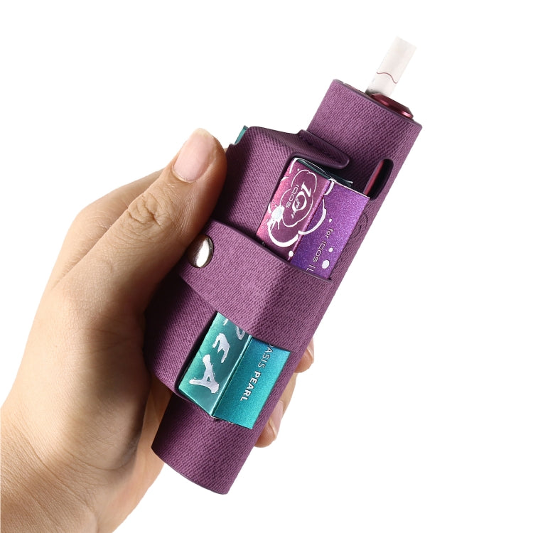 For IQOS ILUMA i ONE Electronic Cigarette Three-star Pattern Portable PU Storage Bag