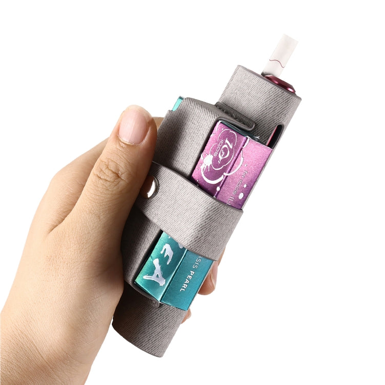 For IQOS ILUMA i ONE Electronic Cigarette Three-star Pattern Portable PU Storage Bag