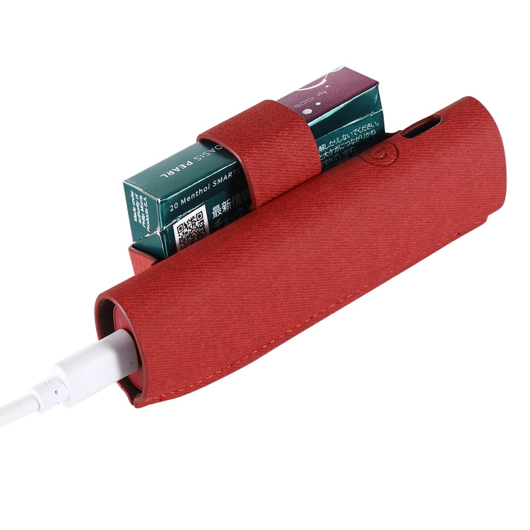 For IQOS ILUMA i ONE Electronic Cigarette Three-star Pattern Portable PU Storage Bag