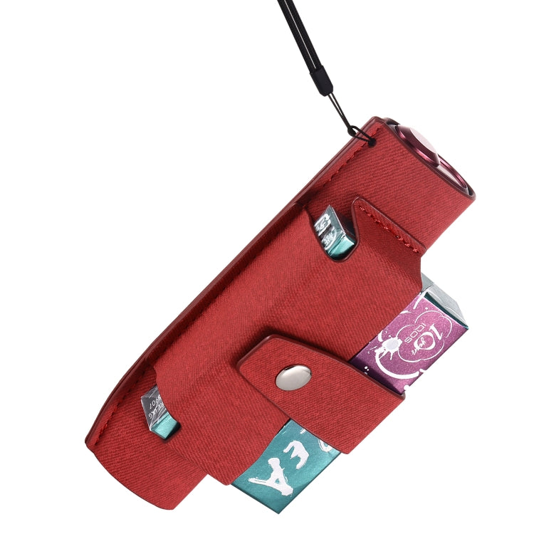 For IQOS ILUMA i ONE Electronic Cigarette Three-star Pattern Portable PU Storage Bag