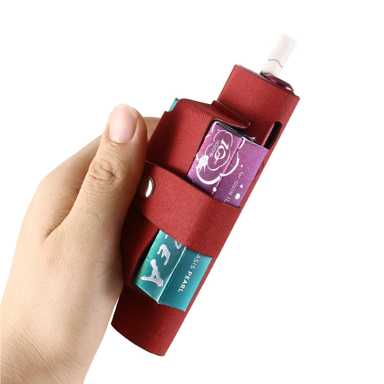 For IQOS ILUMA i ONE Electronic Cigarette Three-star Pattern Portable PU Storage Bag