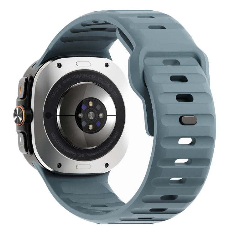 For Samsung Galaxy Watch Ultra 47mm / Ultra 2025 Wave Texture Reverse Buckle Silicone Watch Band