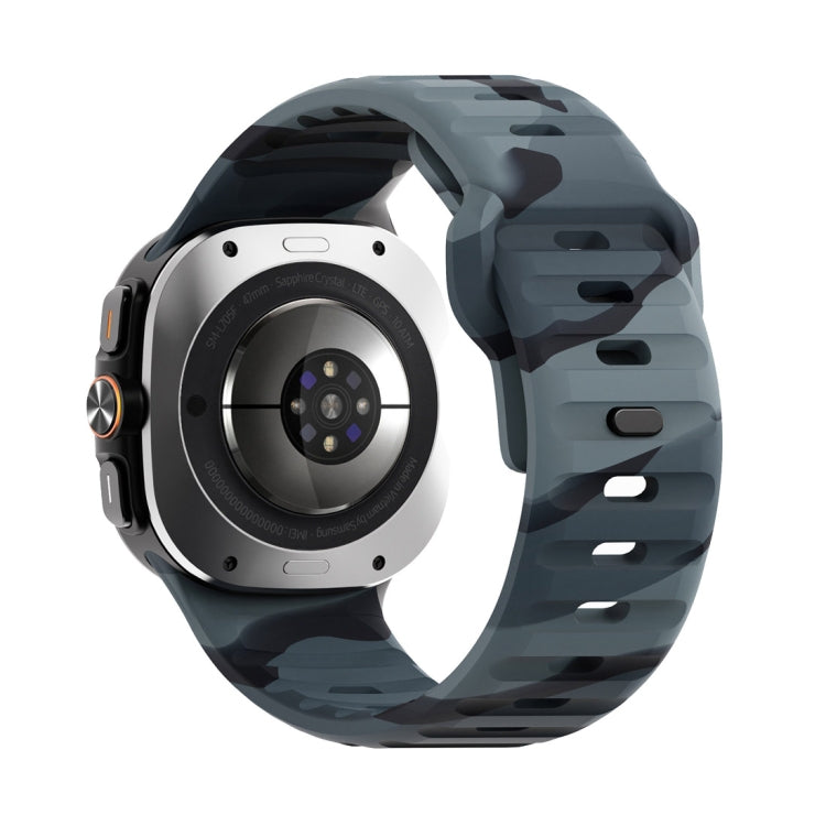 For Samsung Galaxy Watch Ultra 47mm / Ultra 2025 Wave Texture Reverse Buckle Silicone Watch Band
