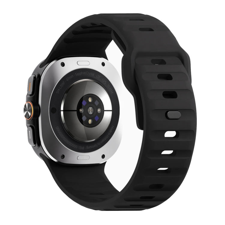 For Samsung Galaxy Watch Ultra 47mm / Ultra 2025 Wave Texture Reverse Buckle Silicone Watch Band