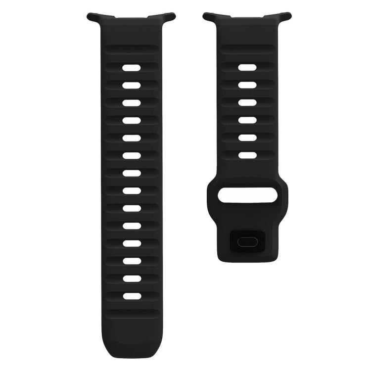 For Samsung Galaxy Watch Ultra 47mm / Ultra 2025 Wave Texture Reverse Buckle Silicone Watch Band