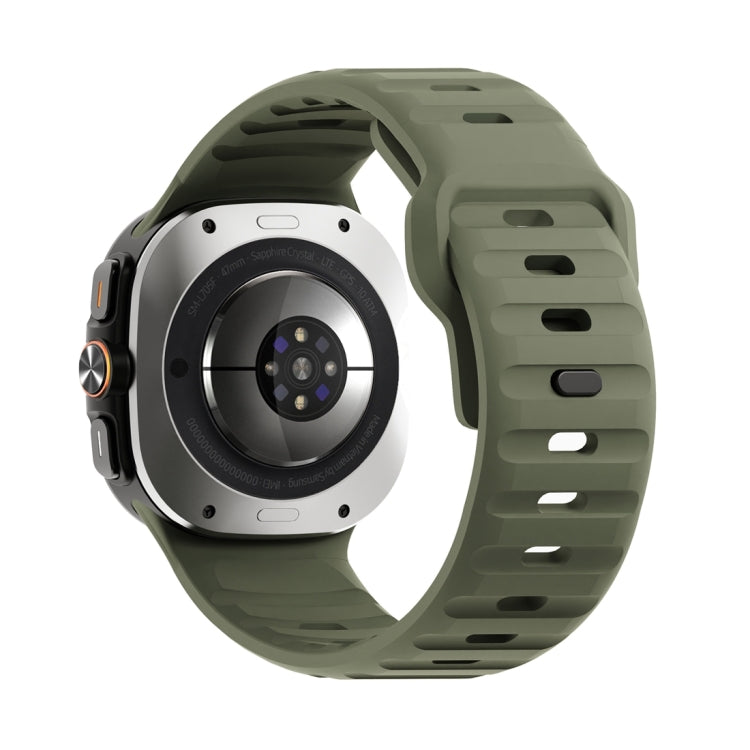 For Samsung Galaxy Watch Ultra 47mm / Ultra 2025 Wave Texture Reverse Buckle Silicone Watch Band