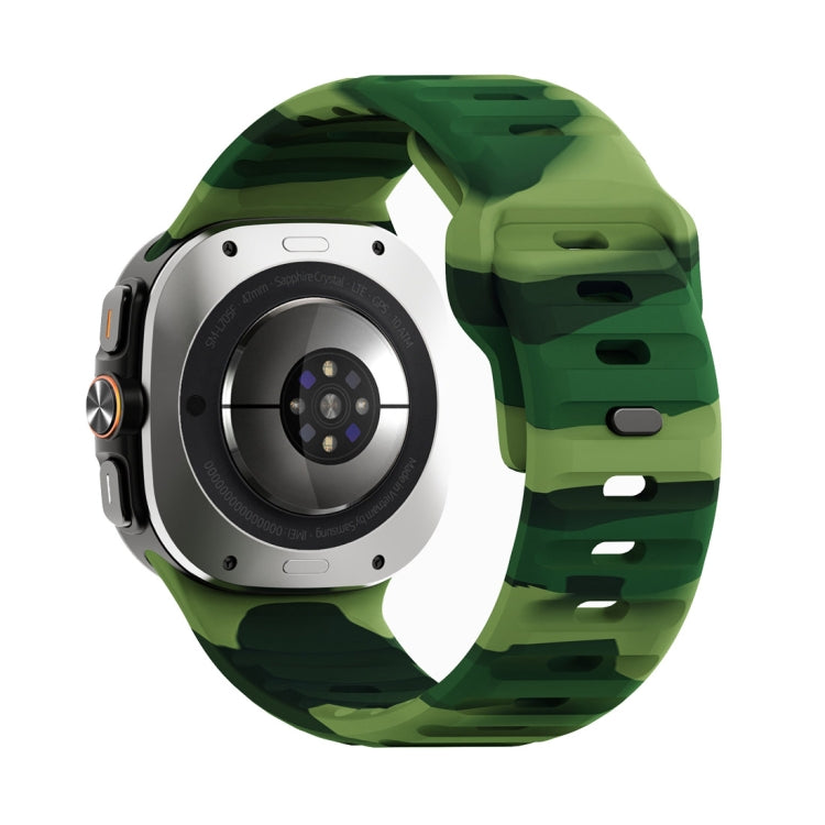 For Samsung Galaxy Watch Ultra 47mm / Ultra 2025 Wave Texture Reverse Buckle Silicone Watch Band